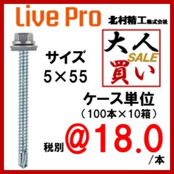 画像1: 140-5055　ステンレスキャップ六角AZ付き　5×55　（100本×10箱） (1)