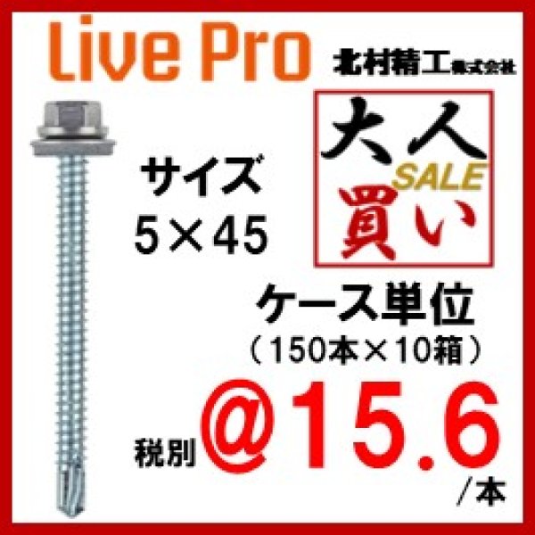 画像1: 140-5045　ステンレスキャップ六角AZ付き　5×45　（150本×10箱） (1)